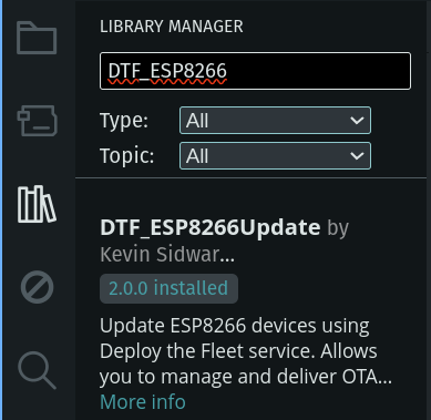 ESP8266 Arduino Library