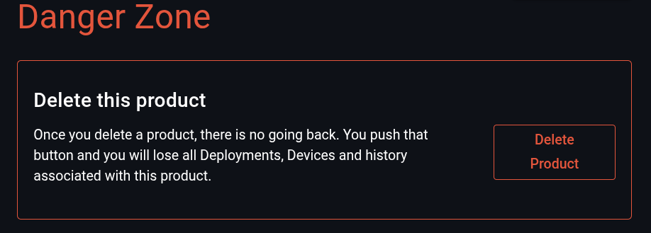 Delete product icon location
