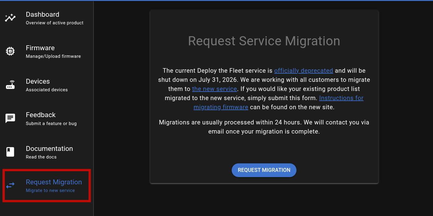 Request Migration